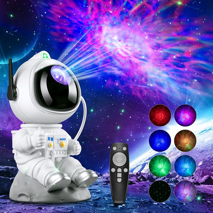 Premium Astronaut Galaxy Projector – 360° Starry Sky Night Lamp with Remote